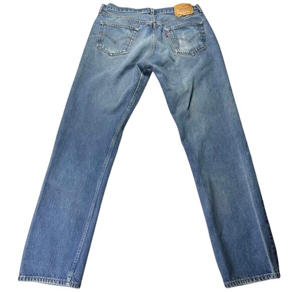 Levi’s 501 Vintage Men’s Straight Leg Jeans Blank Red Tab Size 36x34 - Picture 8 of 15